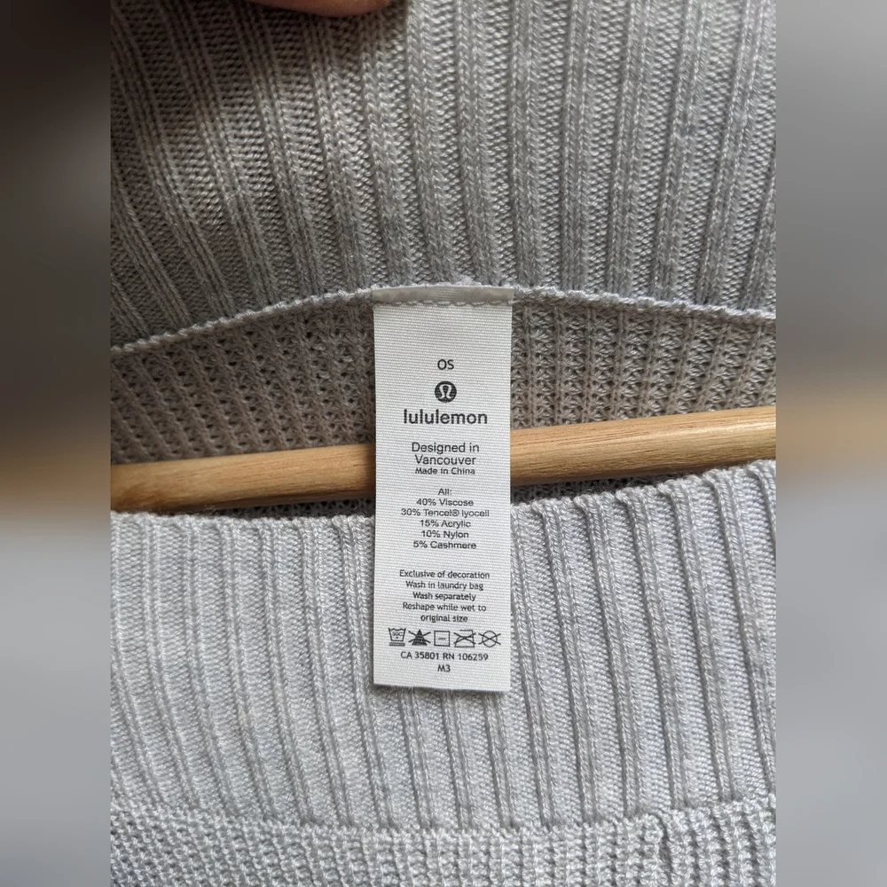 Lululemon Forward Flow Cape Poncho Yoga Active Comfort Athleisure Workout OS